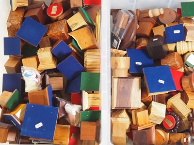 Lot 272 - Two very large crates of plinths and bases for...