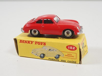 Lot 280 - A DINKY 182 Porsche 356A Coupe in red with...