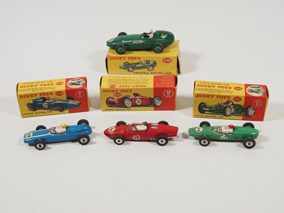 Lot 287 - A group of DINKY diecast racing cars...