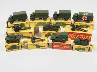 Lot 296 - DINKY - A group of diecast military vehicles...