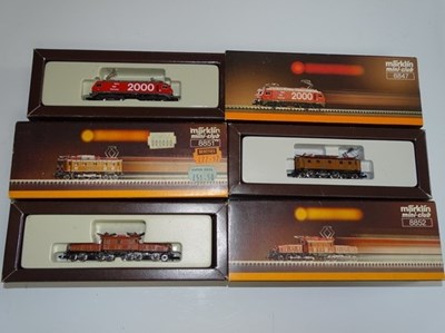 Lot 202 - Z GAUGE MODEL RAILWAYS: A group of MARKLIN...