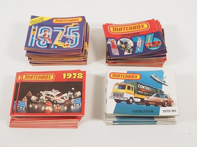 Lot 376 - MATCHBOX - vintage catalogues comprising 25x...