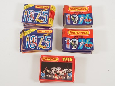 Lot 377 - MATCHBOX - vintage catalogues comprising 50x...