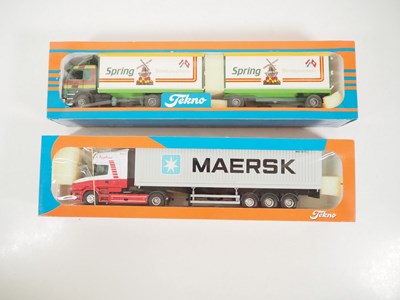 Lot 471 - TEKNO - A pair of 1:50 scale diecast lorries...