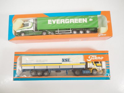 Lot 472 - TEKNO - A pair of 1:50 scale diecast lorries...