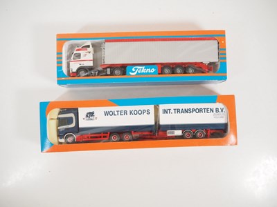 Lot 474 - TEKNO - A pair of 1:50 scale diecast lorries...