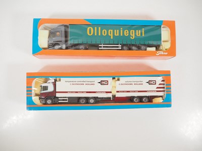 Lot 475 - TEKNO - A pair of 1:50 scale diecast lorries...