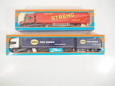 Lot 477 - TEKNO - A pair of 1:50 scale diecast lorries...
