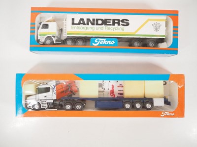 Lot 480 - TEKNO - A pair of 1:50 scale diecast lorries...