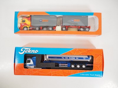 Lot 486 - TEKNO - A pair of 1:50 scale diecast lorries...