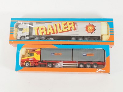 Lot 491 - TEKNO - A pair of 1:50 scale diecast lorries...