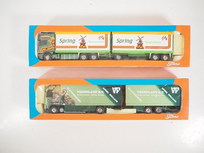 Lot 495 - TEKNO - A pair of 1:50 scale diecast lorries...