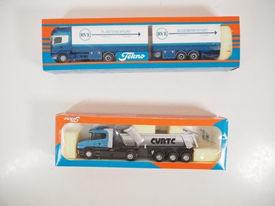 Lot 498 - TEKNO - A pair of 1:50 scale diecast lorries...