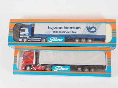 Lot 514 - TEKNO - A pair of 1:50 scale diecast lorries...