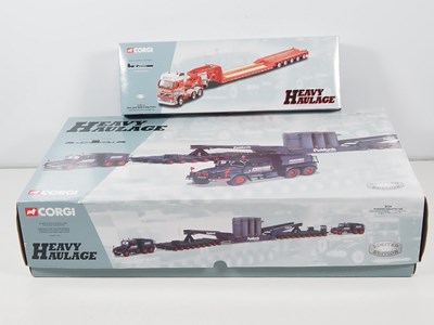 Lot 534 - A pair of CORGI 1:50 scale Heavy Haulage sets...