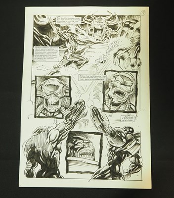 Lot 85 - ORIGINAL ART PAGE FOR ISSUE #4 OF MARVEL UK'S '...