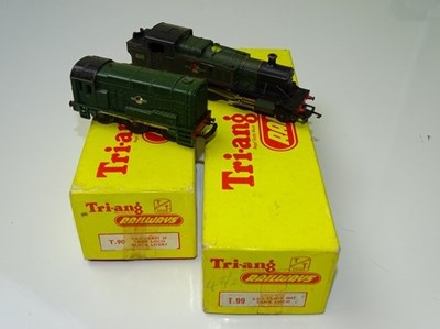 Lot 243 - TT GAUGE MODEL RAILWAYS: A pair of locomotives...