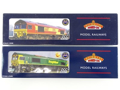 Lot 338 - A pair of BACHMANN Class 66 diesel locomotives...