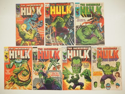 Lot 309 - INCREDIBLE HULK #110 to 116 (7 in Lot) -...