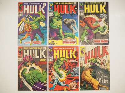Lot 346 - INCREDIBLE HULK #103, 104, 106, 107, 108, 109...