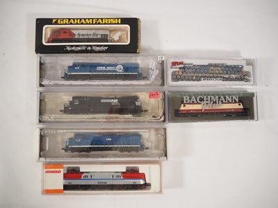 Lot 21 - American Outline N gauge diesel locos by...