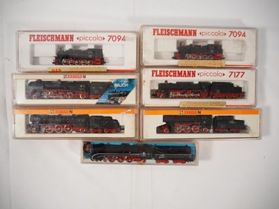 Lot 26 - German Outline N gauge steam locos by...