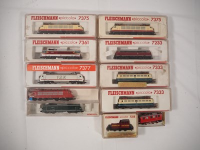 Lot 28 - FLEISCHMANN N gauge group of French and German...