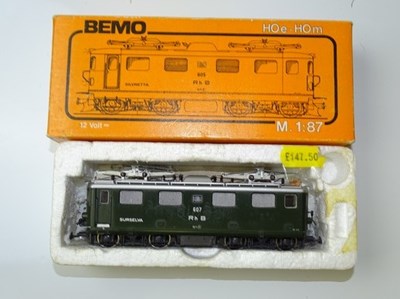 Lot 271 - HOm GAUGE MODEL RAILWAYS: A BEMO Swiss Outline...