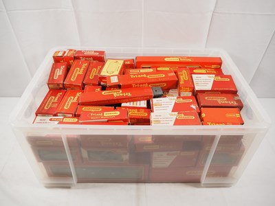 Lot 159 - TR-ANG - Large crate of OO gauge mixed wagons...