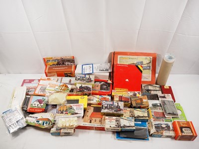 Lot 176 - A crate of OO gauge building kits and...