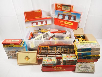 Lot 181 - A large removals box of OO gauge building kits...