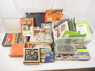 Lot 182 - A large removals box of OO gauge building kits...