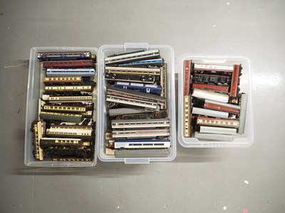 Lot 255 - Three large crates of OO gauge unboxed...