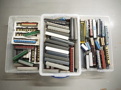 Lot 257 - Three large crates of OO gauge unboxed...