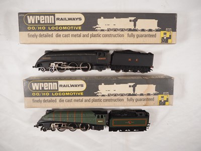 Lot 271 - WRENN - a pair of OO gauge Class A4 steam...