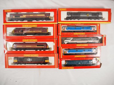 Lot 295 - HORNBY - OO gauge diesel and electric...