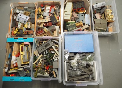 Lot 309 - Seven crates and trays of mostly OO gauge...