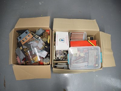 Lot 310 - Two large removal boxes mostly OO gauge loose...