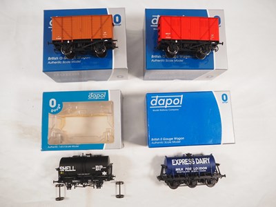 Lot 346 - DAPOL - a group of O gauge wagons comprising...