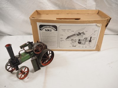 Lot 351 - MAMOD - A part boxed live steam wagon together...