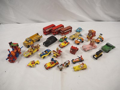 Lot 398 - A group of play worn diecast by SPOT ON, LONE...