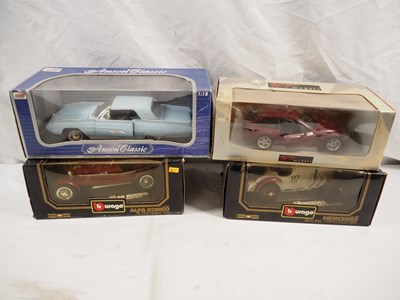 Lot 420 - A group of 1:18 scale diecast cars by BURRAGO,...