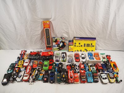 Lot 509 - A large box of mostly unboxed slot racing cars...