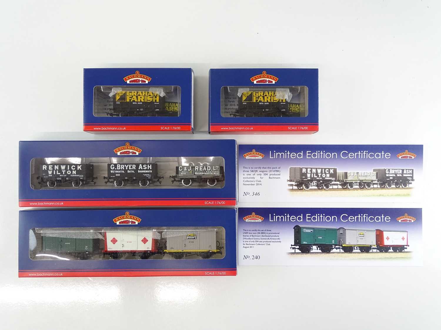 Lot 344 - A group of BACHMANN Collectors' Club wagons...