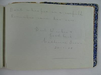 Lot 141 - A well worn autograph book with signatures to...