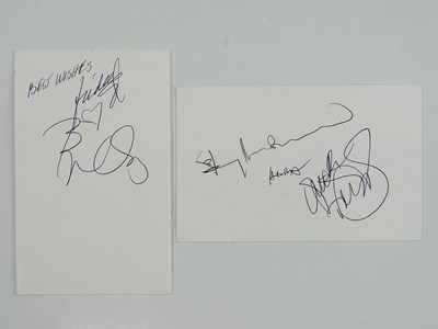 Lot 142 - ABBA - A pair of signed cards - one containing...