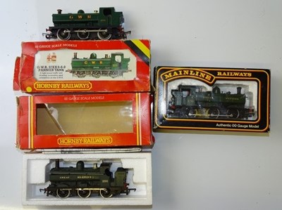 Lot 530 - OO GAUGE MODEL RAILWAYS: A group of Pannier...