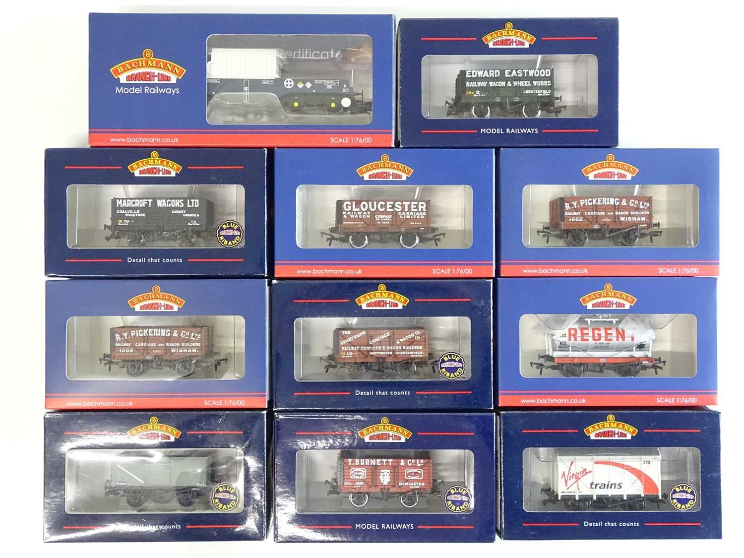 Lot 367 - A group of BACHMANN wagons to include limited...