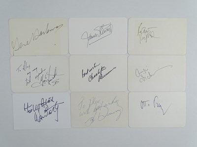 Lot 143 - ACTION ACTORS: A mixed group of signed cards...