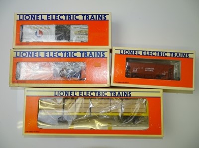 Lot 600 - O GAUGE MODEL RAILWAYS: A group of four LIONEL...